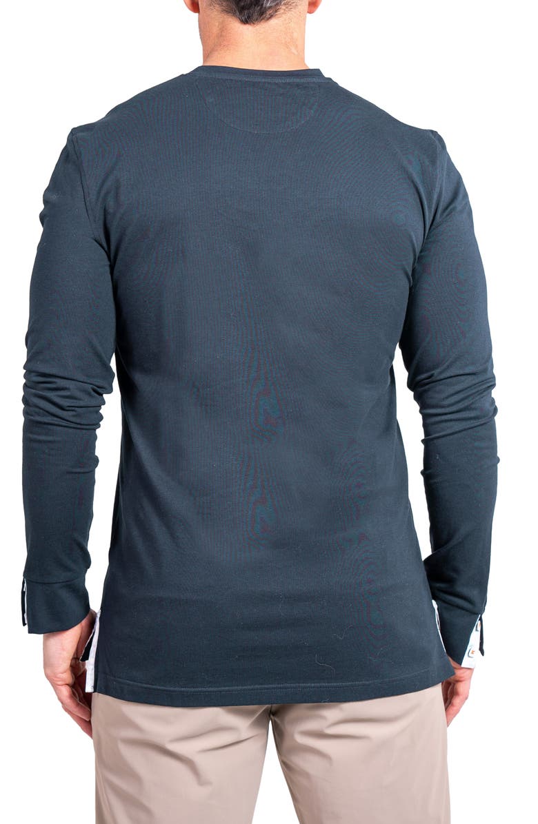 Maceoo Edison Ascension V-Neck Long Sleeve T-Shirt, Alternate, color, Blue