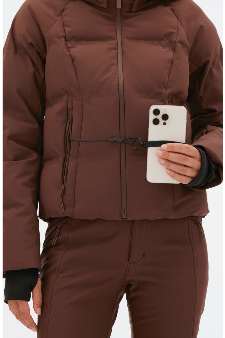 Georgie Puffer Jacket, Alternate, color, SPIKED COCOA