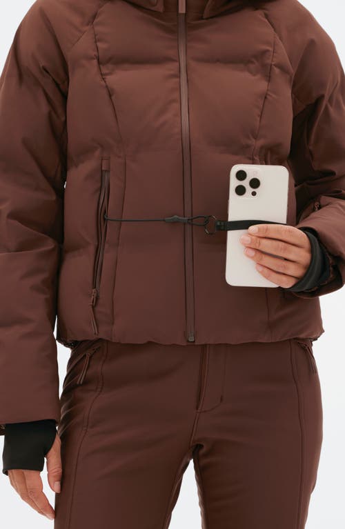 Halfdays Georgie Puffer Jacket In Spiked Cocoa