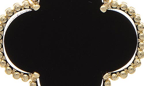 Rivka Friedman 18k Gold Clad Double Clover Drop Earrings In 18k Gold Clad