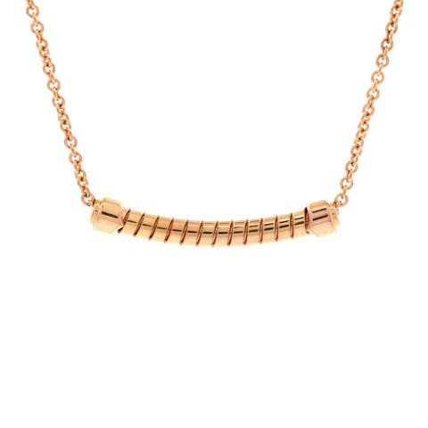 Tubogas Pendant Necklace 18K Rose Gold