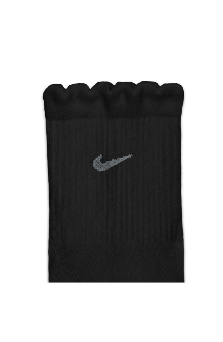 Nike Everyday Elevated Assorted 2-Pack Dri-FIT Crew Socks, Alternate, color, Black/ Black