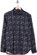 Zanella Tailored Fit Abstract Button-Up Shirt