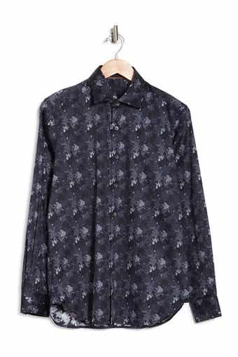Zanella Tailored Fit Abstract Button-Up Shirt