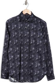 Zanella Tailored Fit Abstract Button-Up Shirt