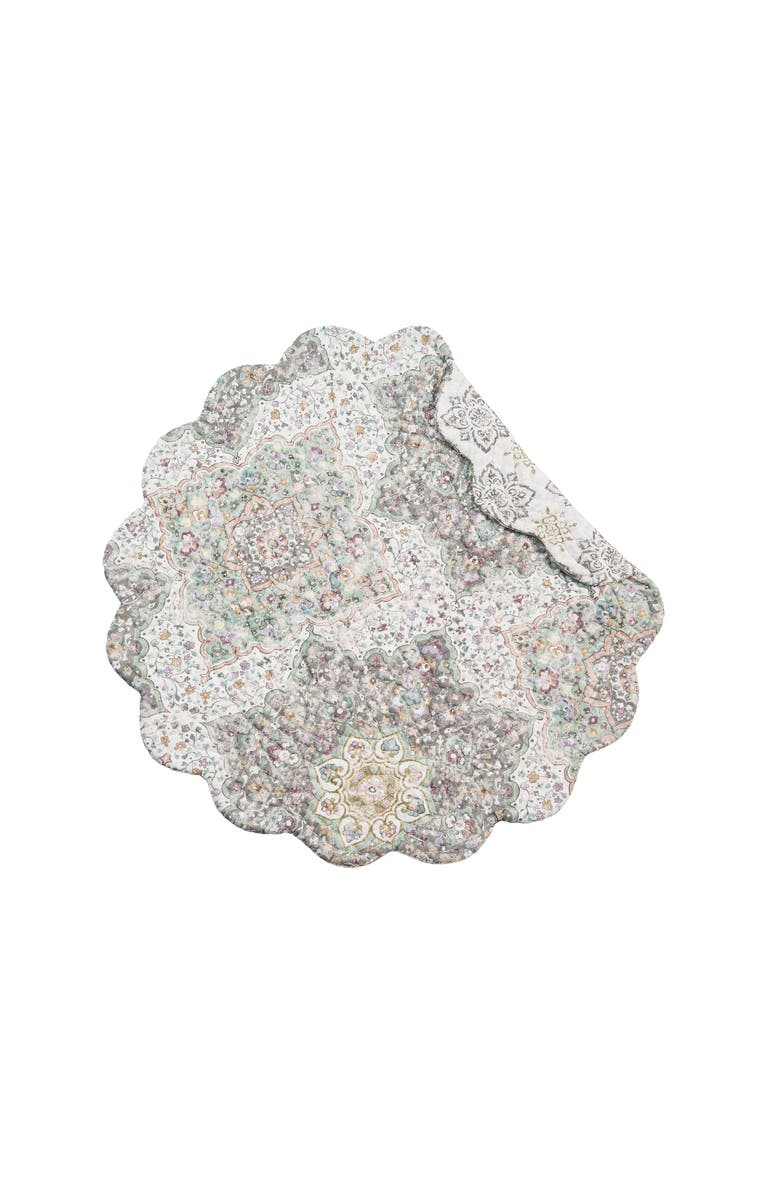 C&F Home Elaina Placemats Set of 6, 17", Main, color, Grey