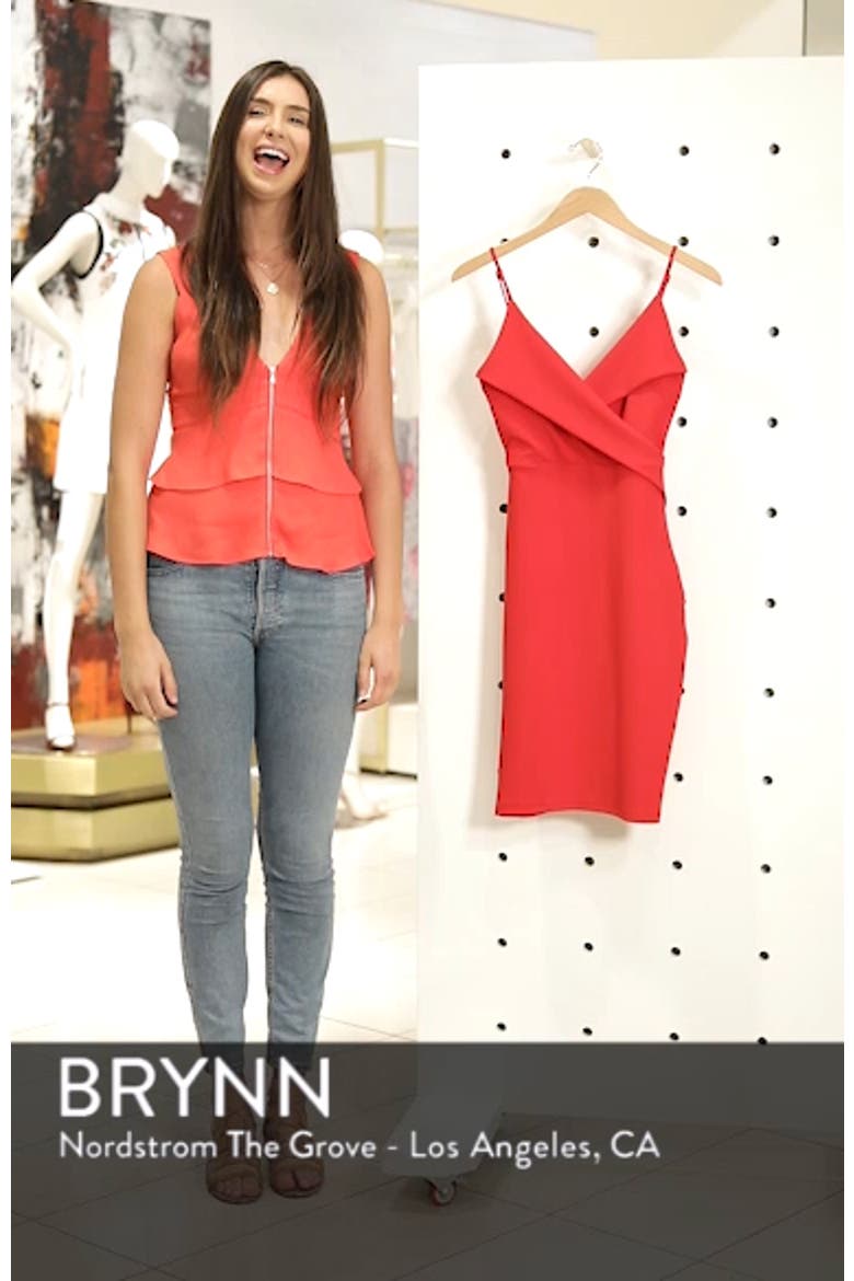 Pleat Body-Con Cocktail Dress video