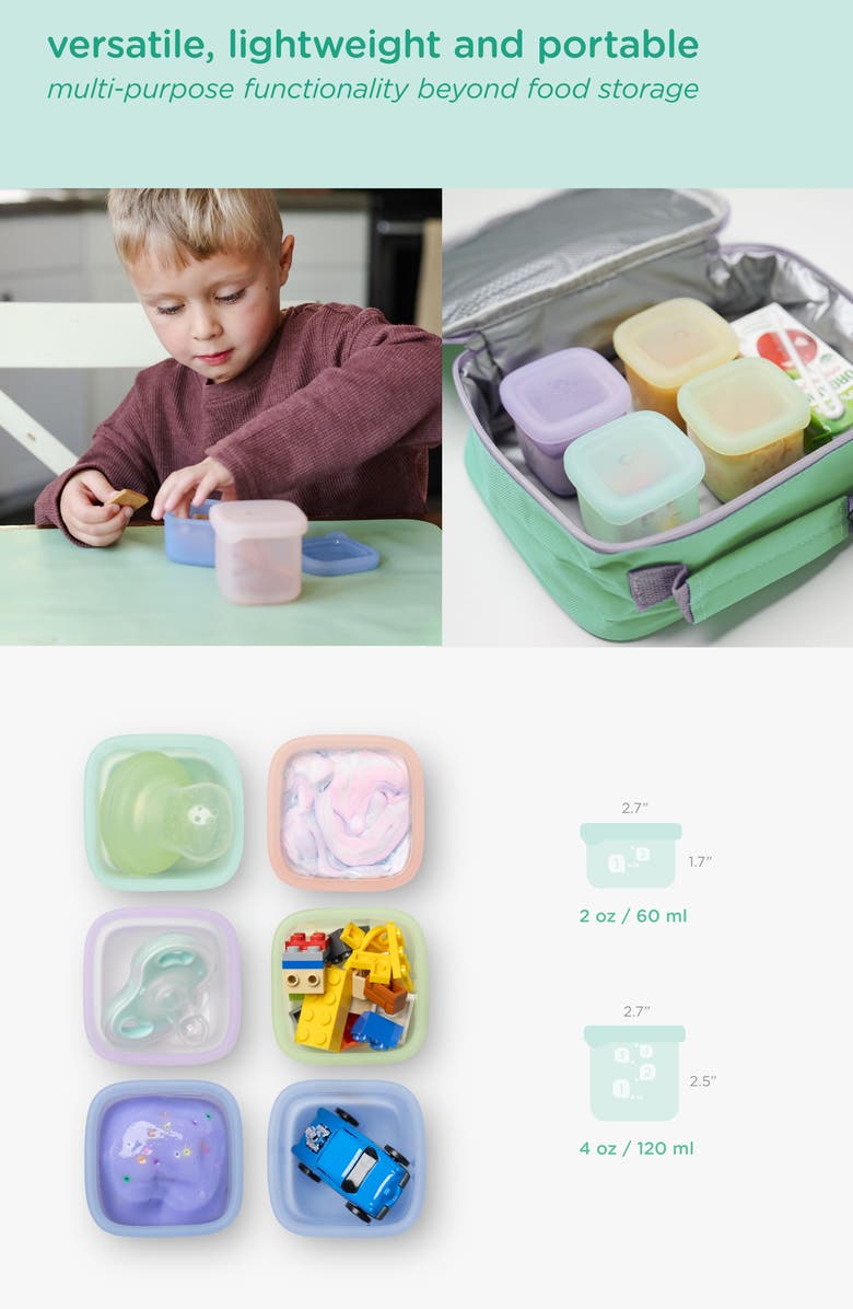 Olababy Set of 4 Food Containers, Alternate, color,