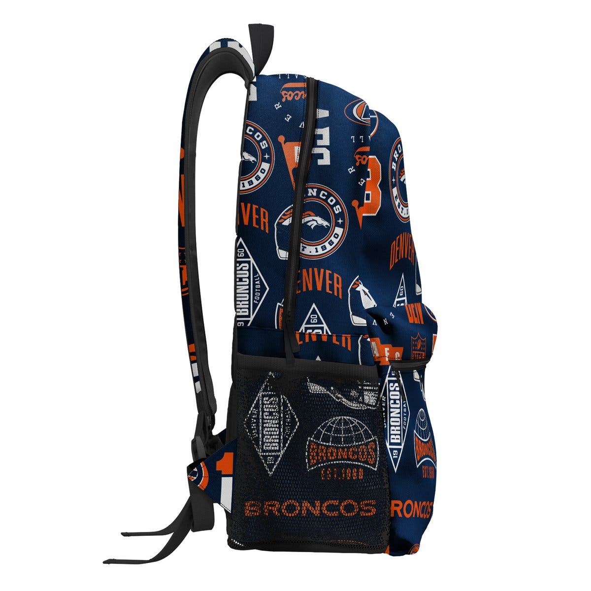 Denver Broncos Backpack and Lunchbox Set, Alternate, color, Navy
