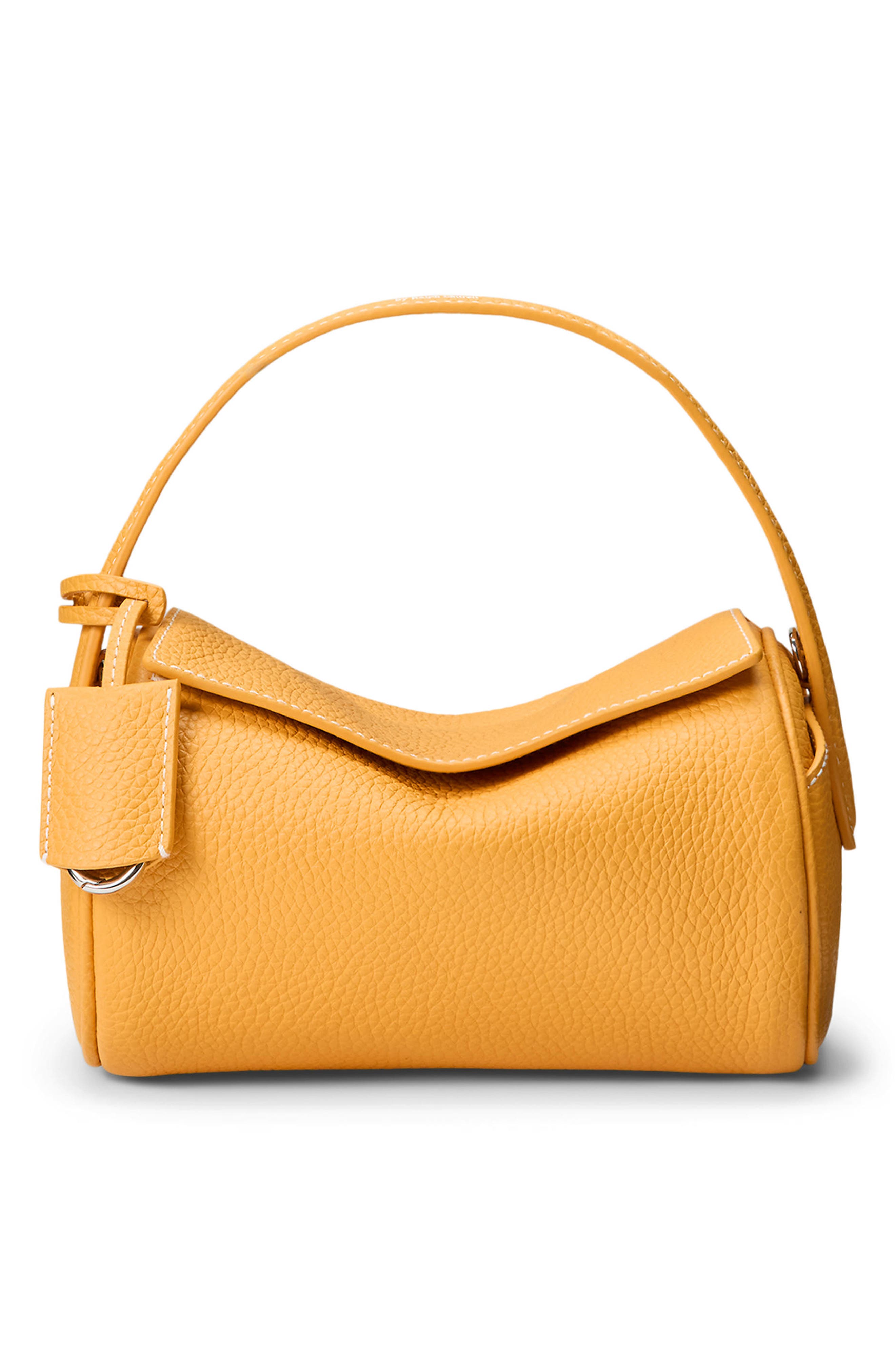 Mini Pebble Leather Shoulder Bag, Main, color, MANGO