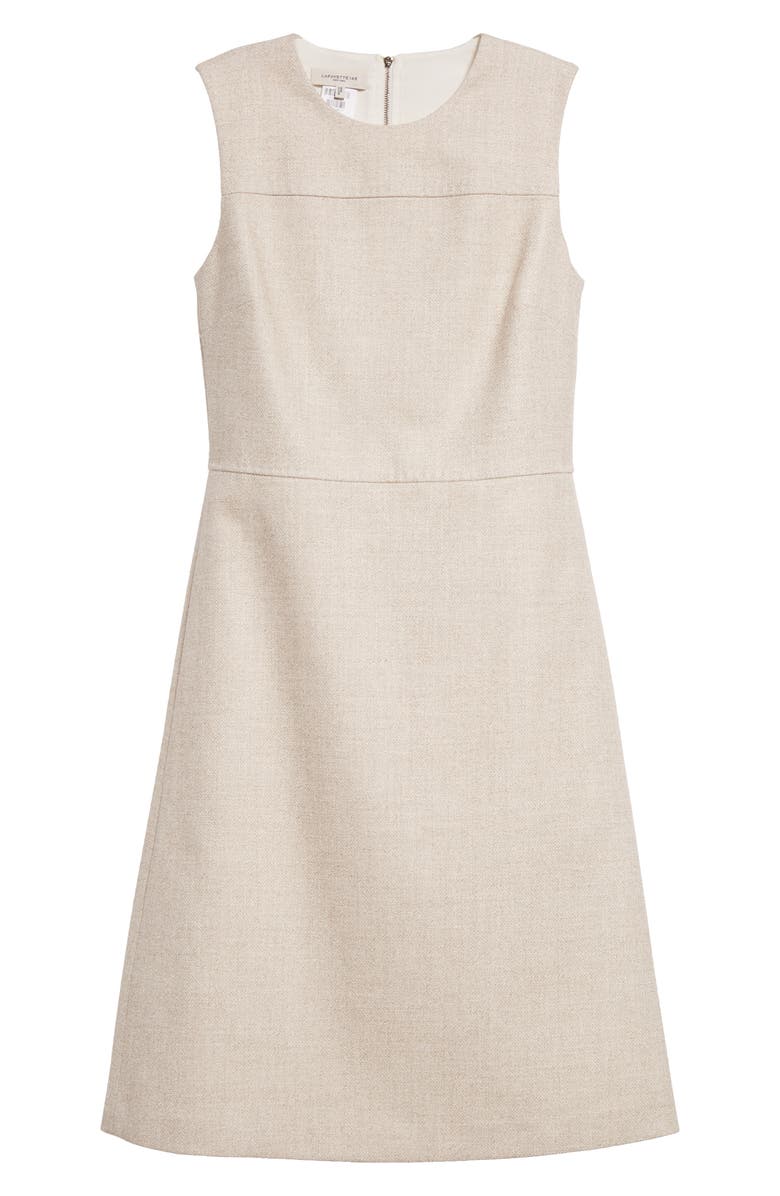 Lafayette 148 New York Sleeveless Cotton Blend Shift Dress, Main, color, 