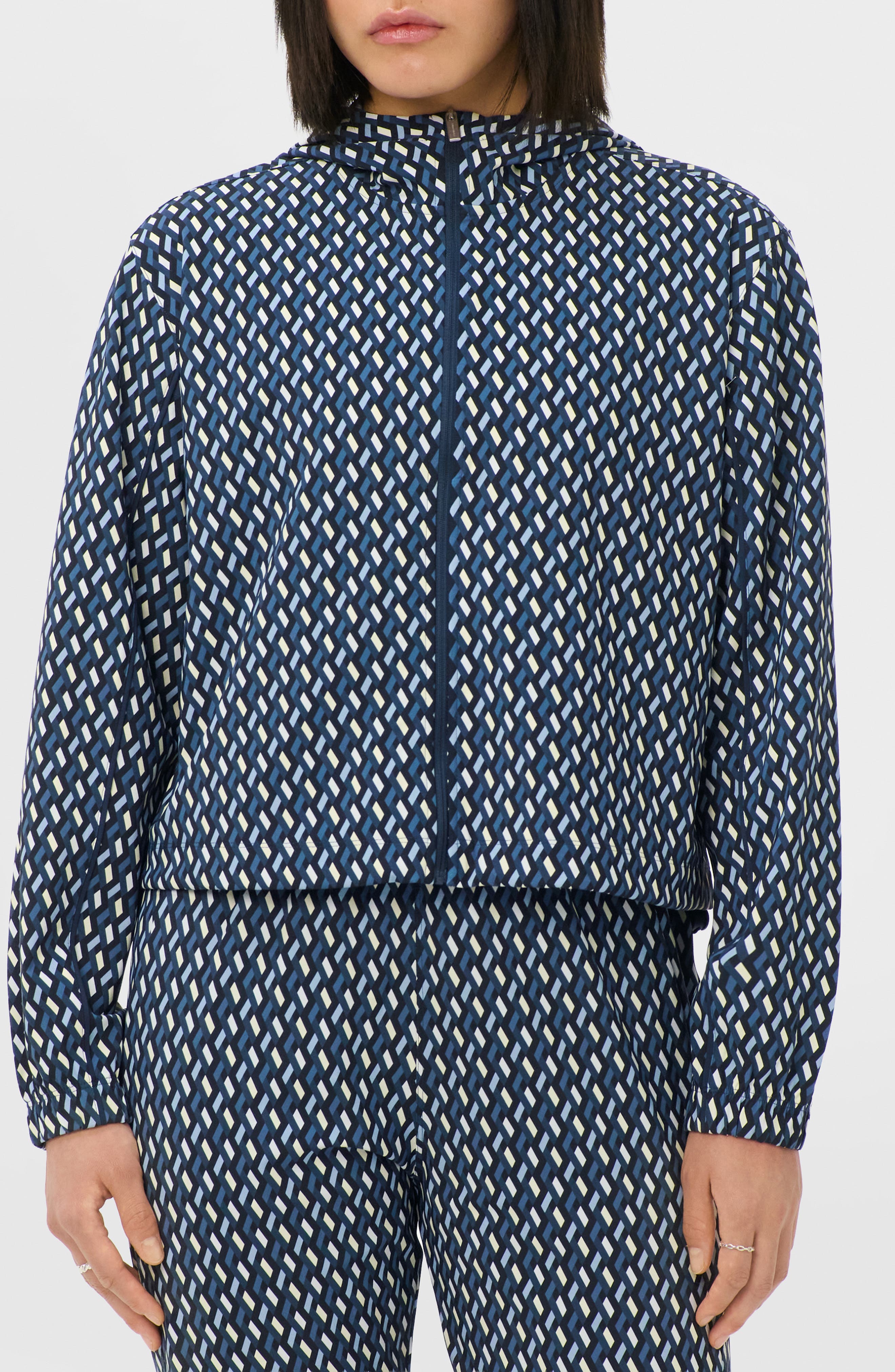 selected BLUE LINKED GEO PRINT