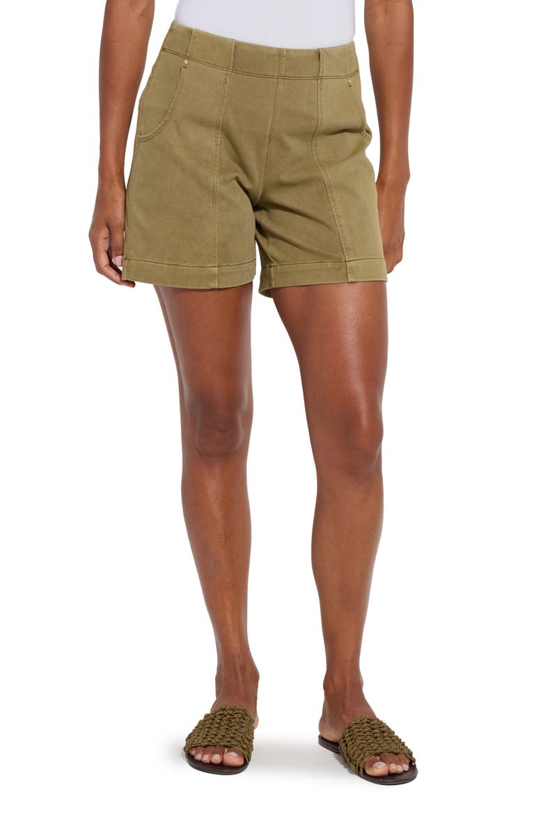 Amira Denim Shorts, Main, color, ANTIQUE WASH GREEN