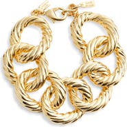Kenneth Jay Lane Twist Link Bracelet