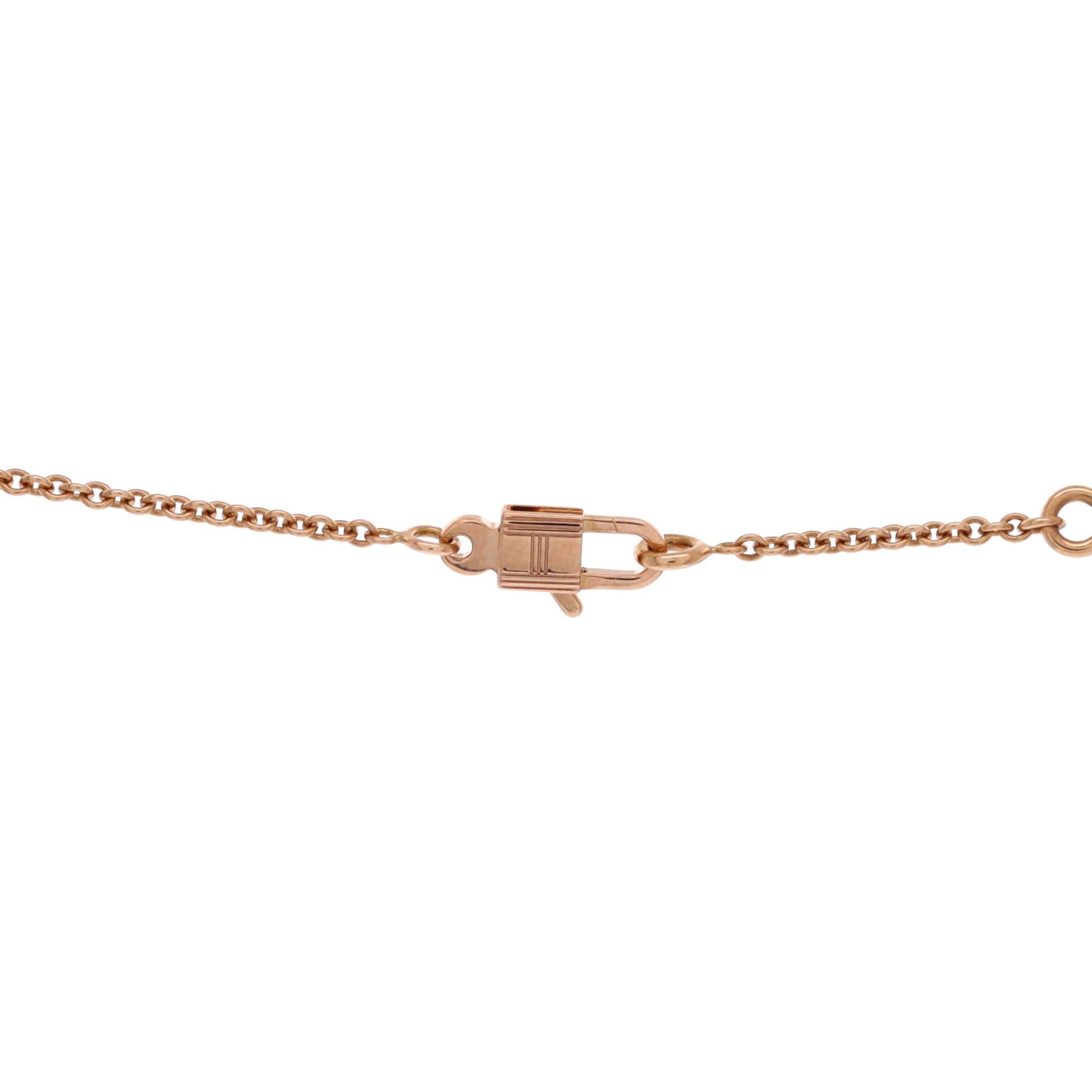 Amulettes Kelly Pendant NM Necklace 18K Rose Gold with Diamond, Alternate, color, Metallic Gold