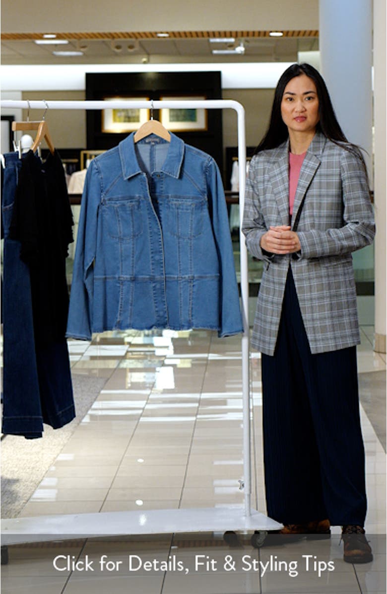 Peplum Denim Jacket, sales video thumbnail