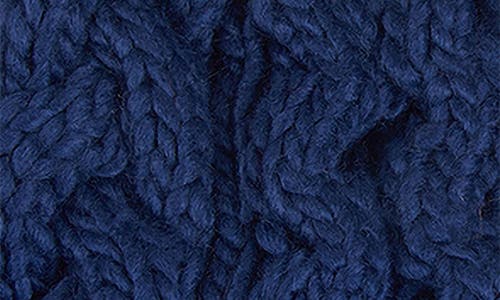 Barbour Penshaw Faux Fur Pom Beanie In Blue