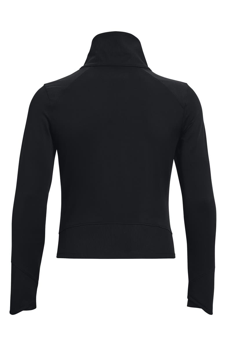 Under Armour Meridian Ribbed Waistband Performance Ankle Leggings, Alternate, color,