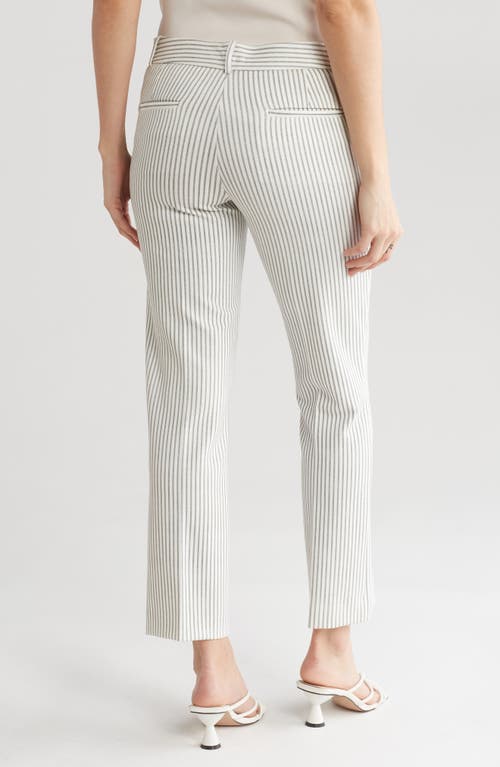Amanda & Chelsea Chelsea Stripe Straight Leg Pants In Multi