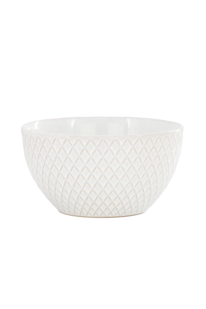 Earlhart 2 Piece 6 Inch Ribbed Stoneware Cereal Bowl Set, Alternate, color, White