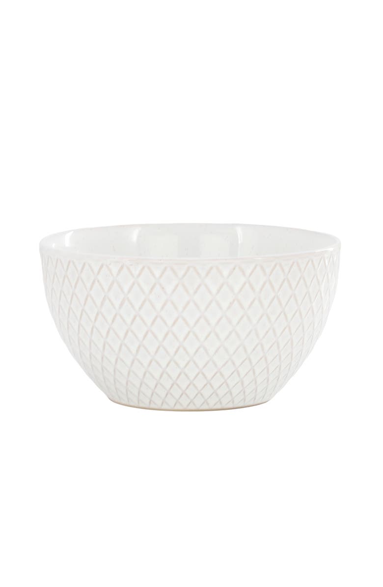 Gibson Elite Earlhart 2 Piece 6 Inch Ribbed Stoneware Cereal Bowl Set, Alternate, color, White