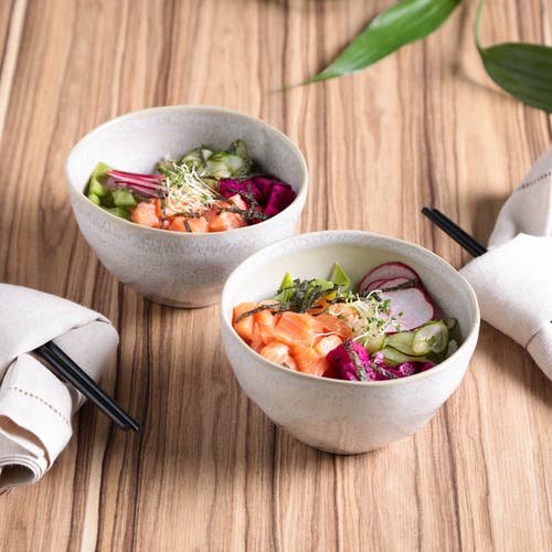 Porto Brasil Organic Soup/dessert Bowl Set Of 6 In Neutral