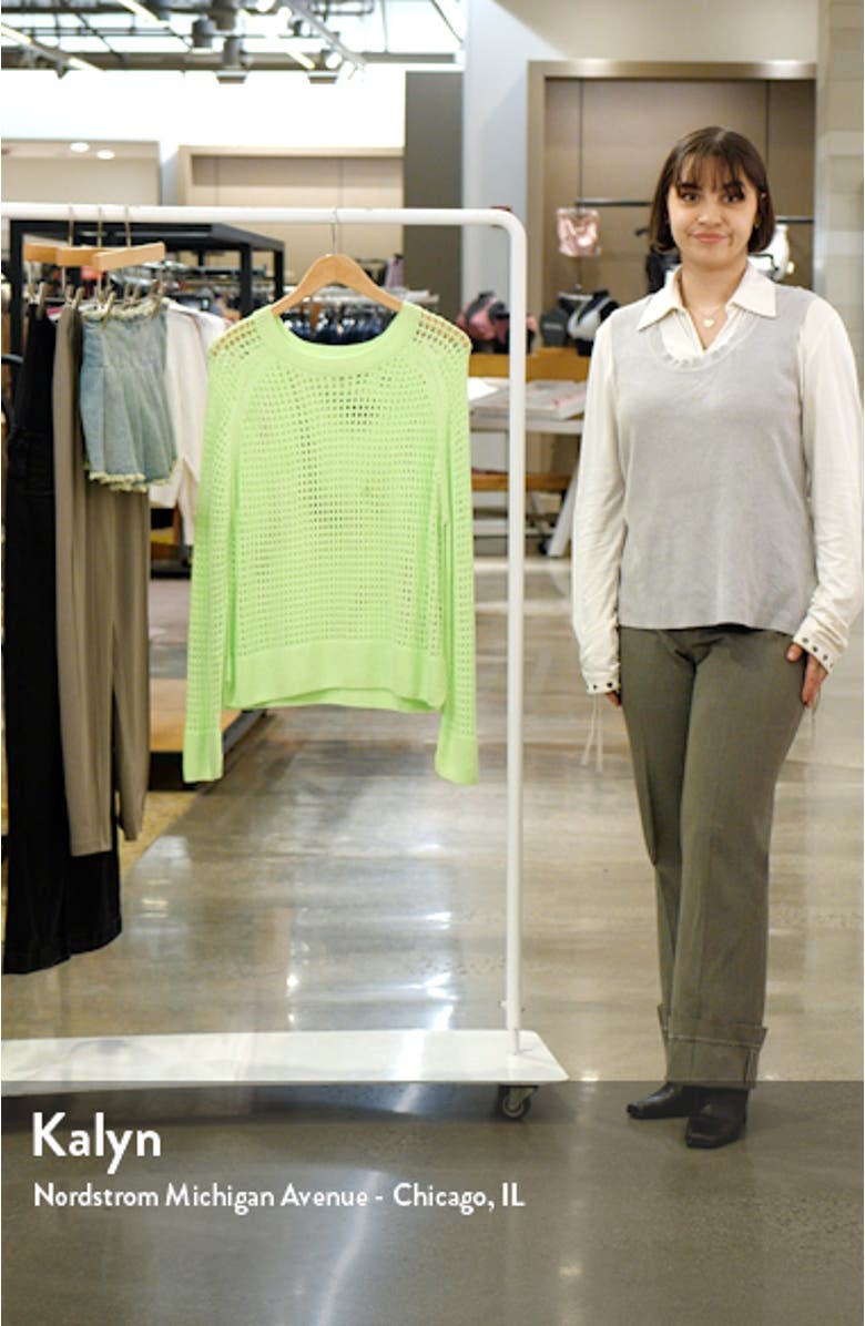 Paloma Open Stitch Crewneck Sweater, sales video thumbnail