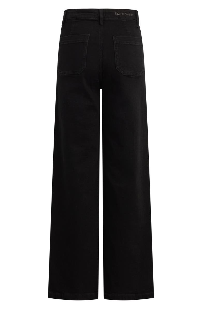 Favorite Daughter The Mischa High Waist Wide Leg Jeans, Alternate, color, Onyx