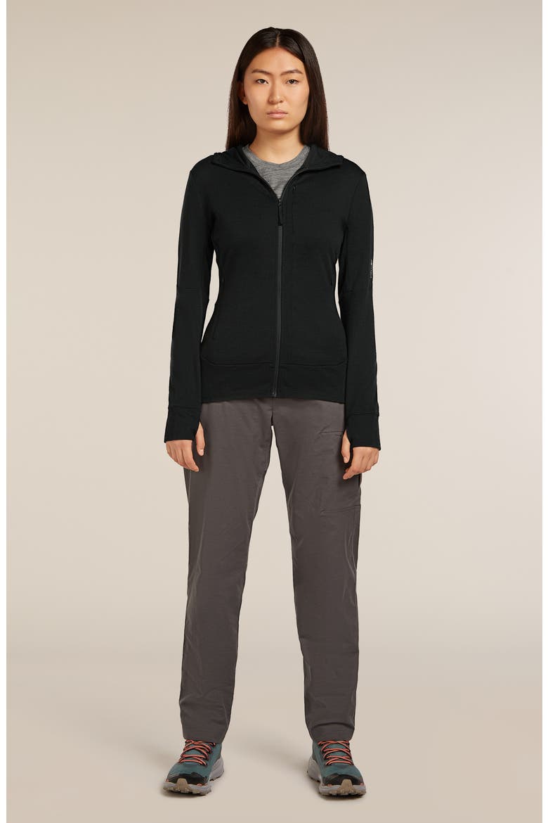 260 Quantum Merino Wool Hooded Jacket, Alternate, color, BLACK