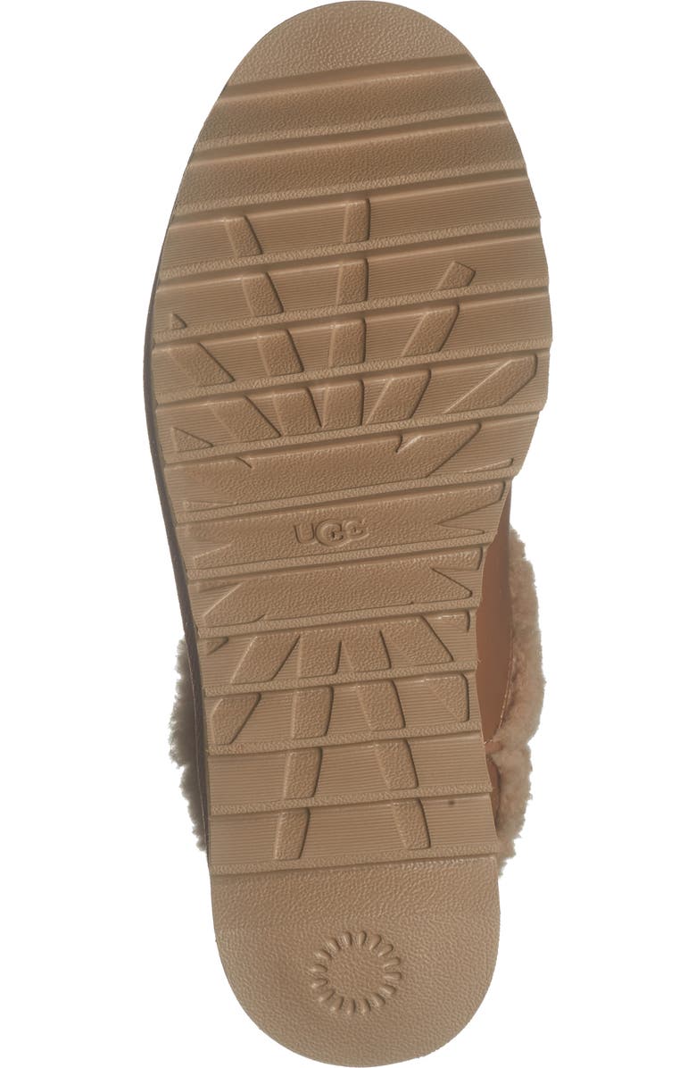 UGG<sup>®</sup> Ultra Mini Alina Curled Genuine Shearling Platform Boot, Alternate, color, Chestnut