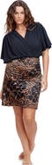 Gottex Modest Modest Surplice Skirt with Side Shirring