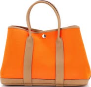 Pre-Owned Hermes Garden Party Tote Toile and Leather 30