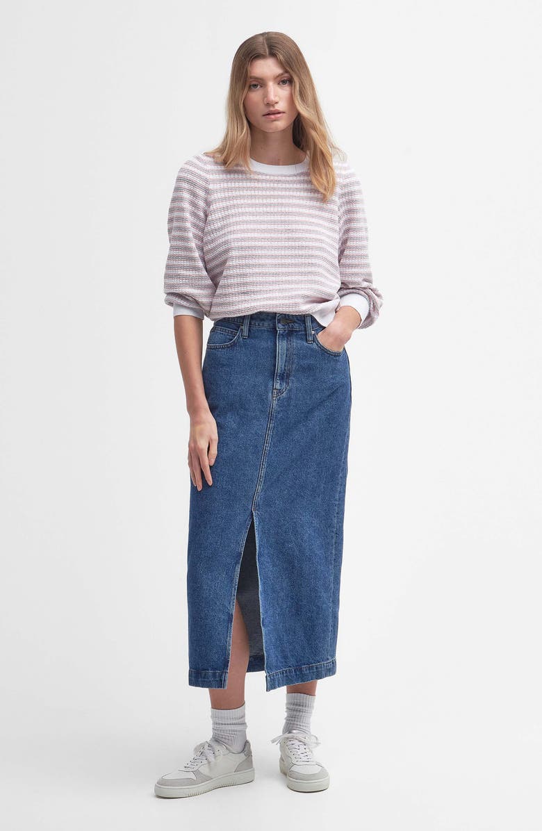 Barbour Thea Stripe Knit Sweater, Alternate, color, 