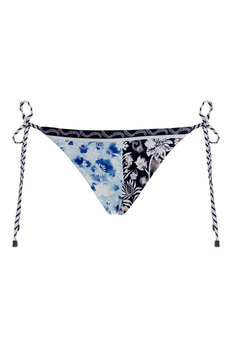 Alegria Side Tie Bikini Bottoms, Alternate, color, BLUE