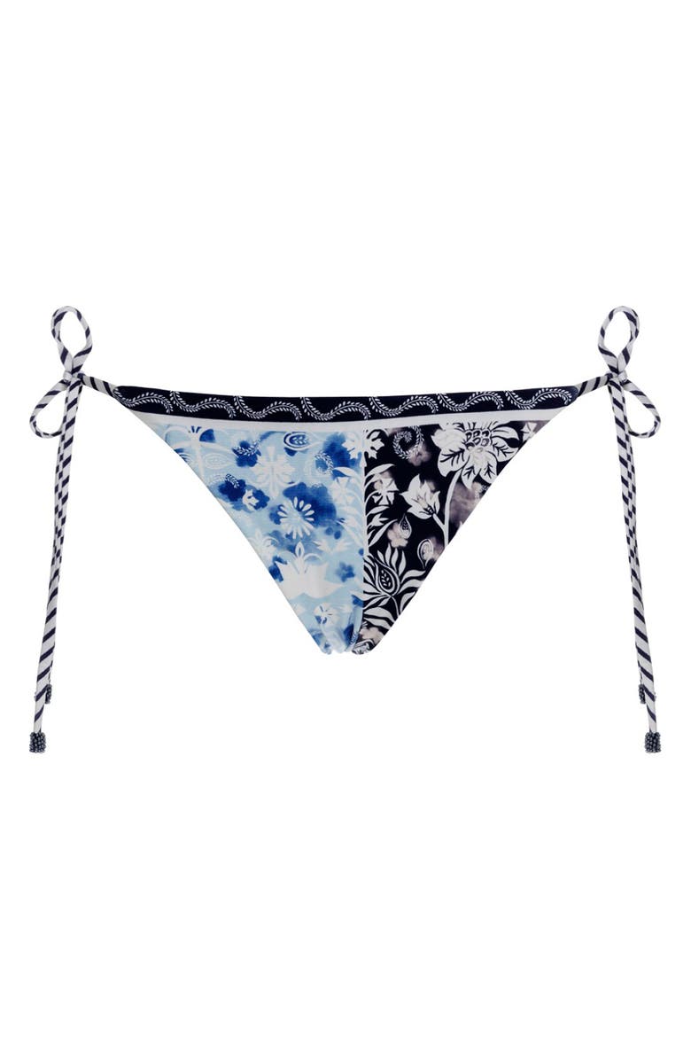 Agua Bendita Alegria Side Tie Bikini Bottoms, Alternate, color, Blue