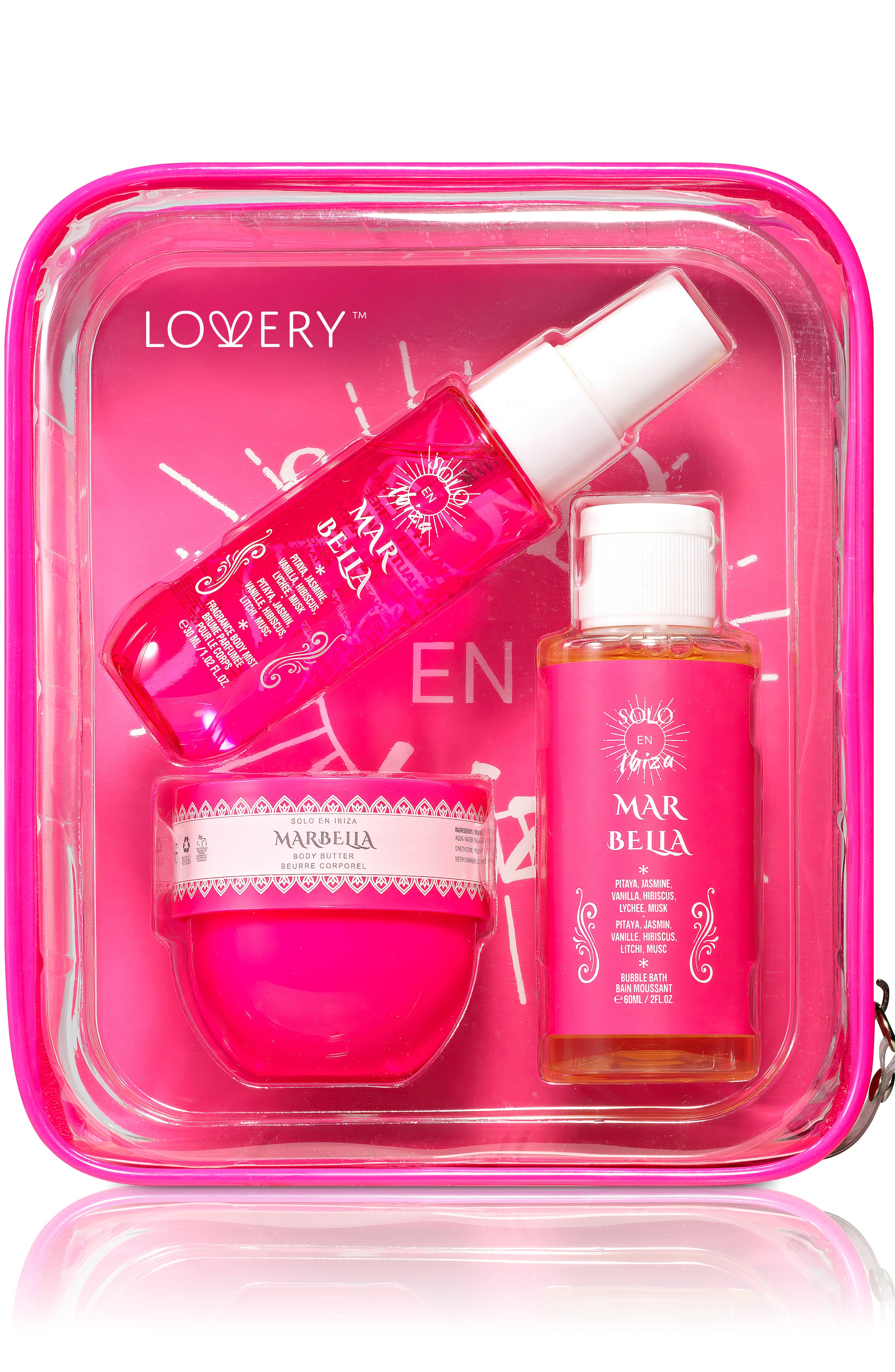 Lovery 4-pc. Bath And Body Care Gift Set In Pink