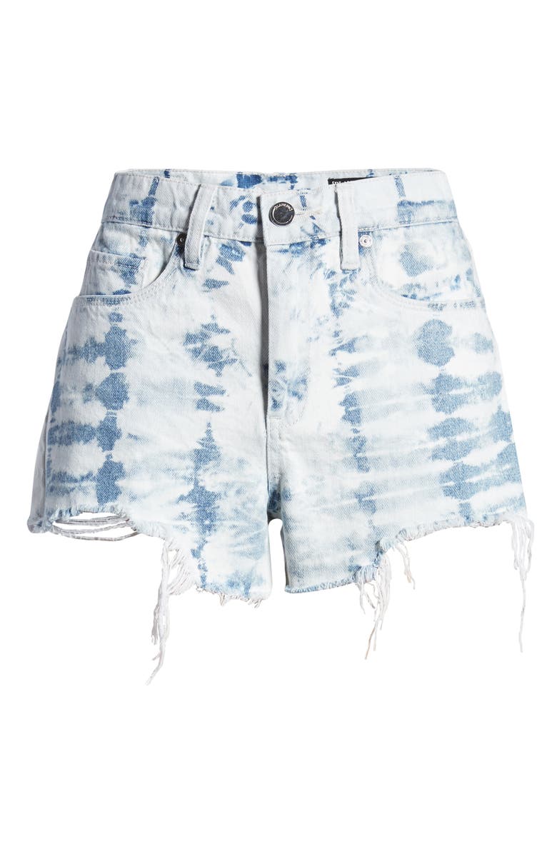 BLANKNYC The Barrow Tie Dye Denim Shorts, Alternate, color, 