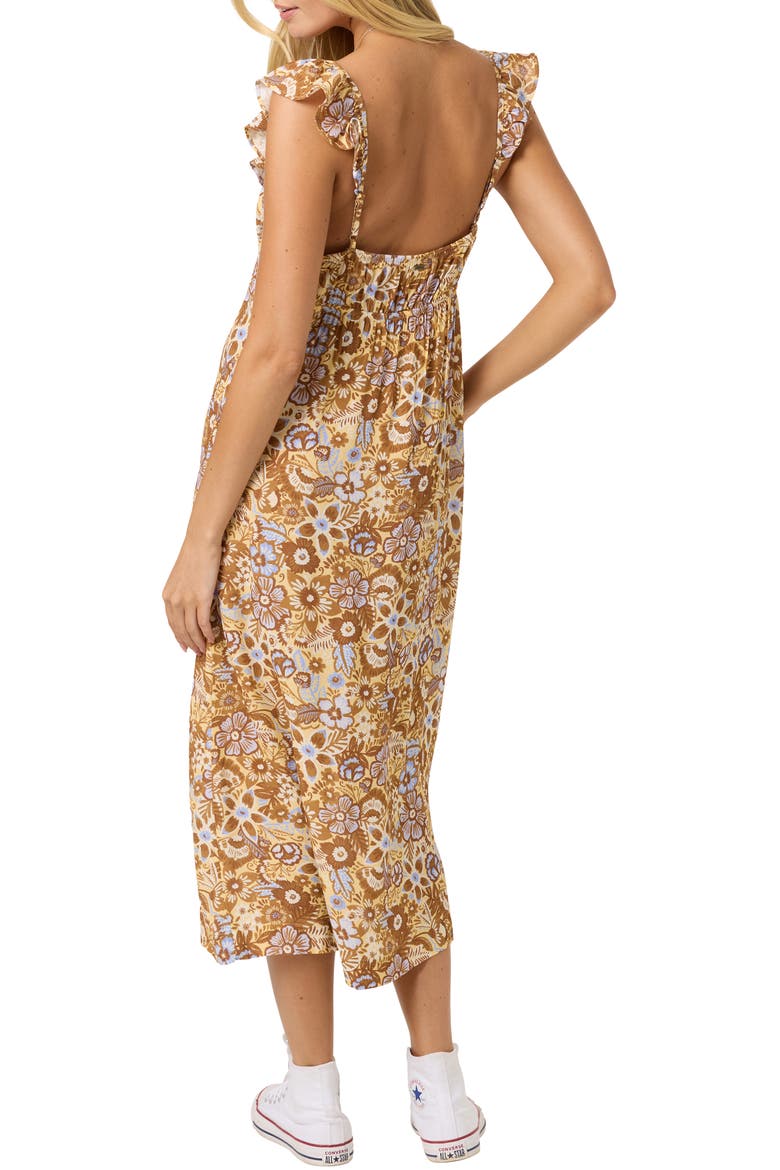 Carrington Izabelle Floral Midi Dress, Alternate, color, SHERBET