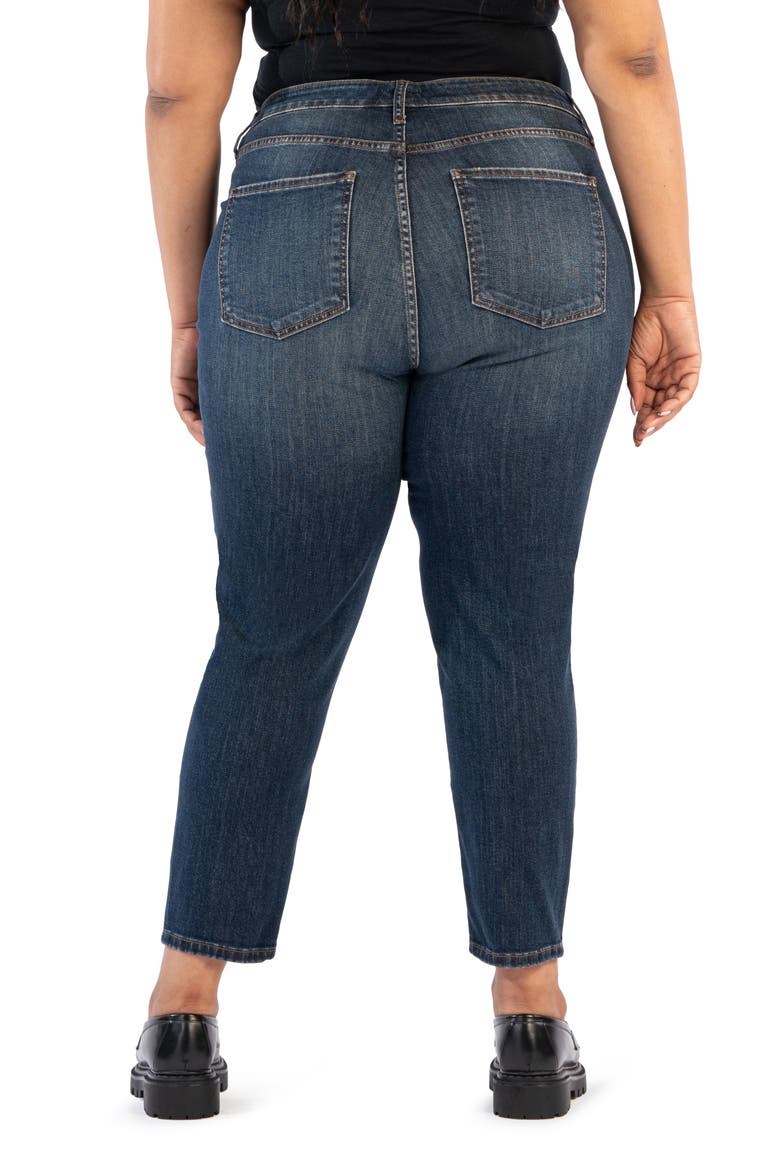 Naomi Fab Ab High Waist Crop Slim Straight Leg Jeans, Alternate, color, REPLACED