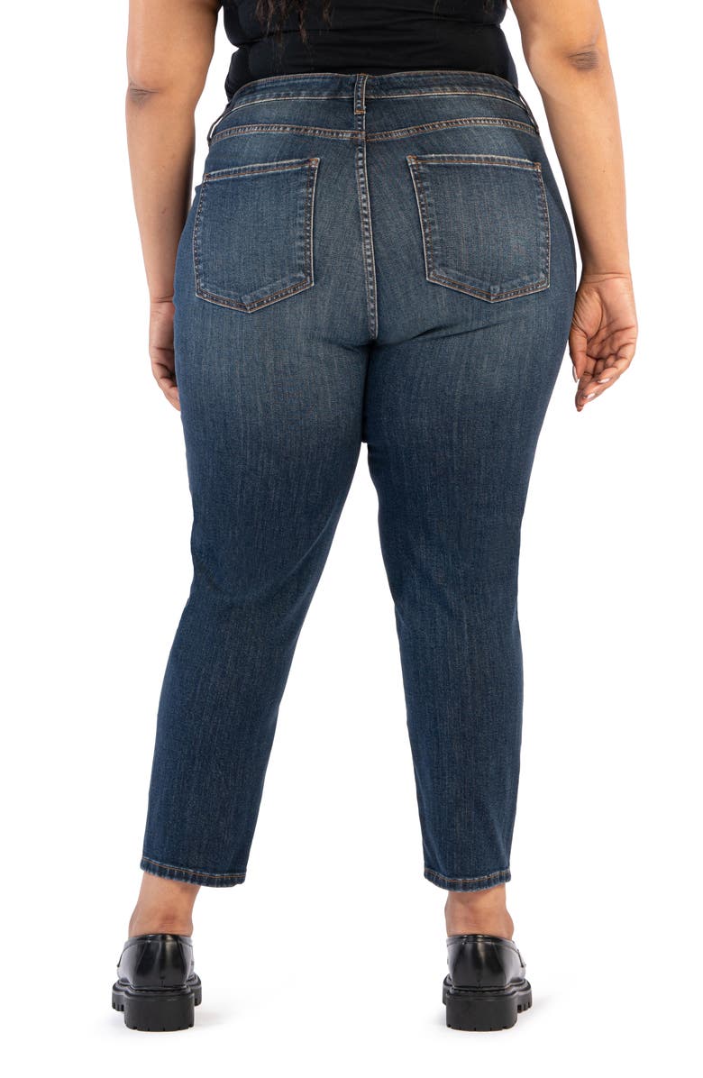 KUT from the Kloth Naomi Fab Ab High Waist Crop Slim Straight Leg Jeans, Alternate, color, 