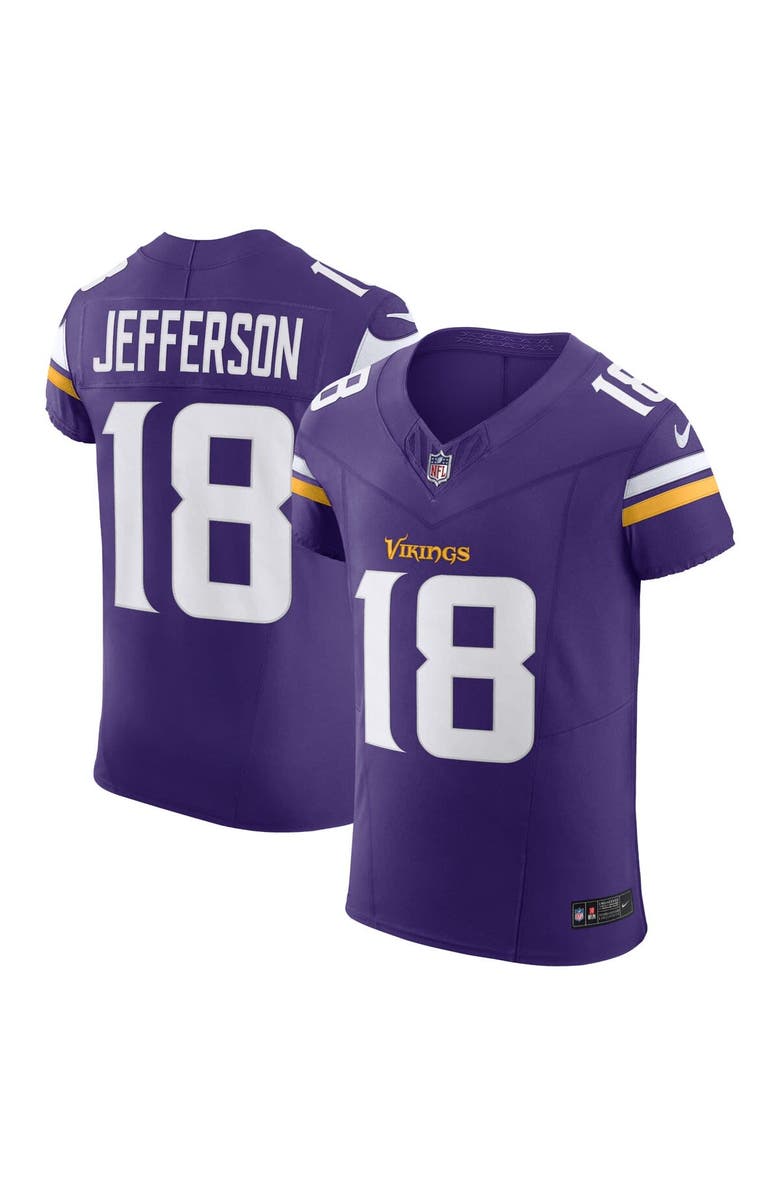 Nike Men's Nike Justin Jefferson Purple Minnesota Vikings  Vapor F.U.S.E. Elite Jersey, Alternate, color, Purple