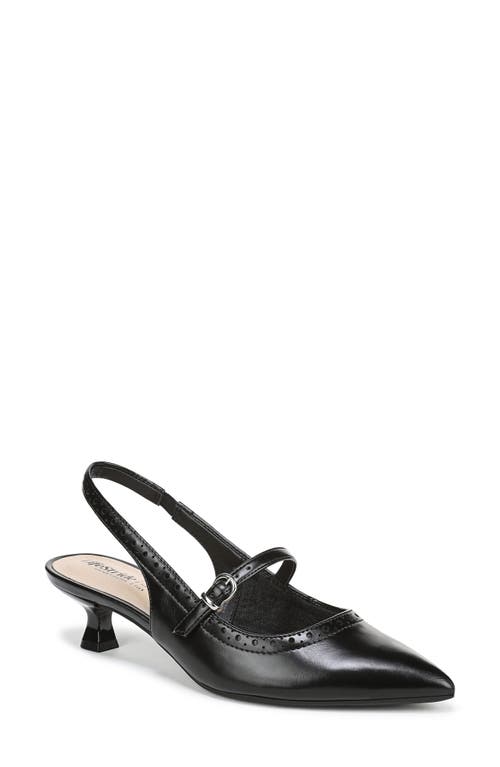 LIFESTRIDE LIFESTRIDE MARILYN SLINGBACK POINTED TOE KITTEN HEEL PUMP 