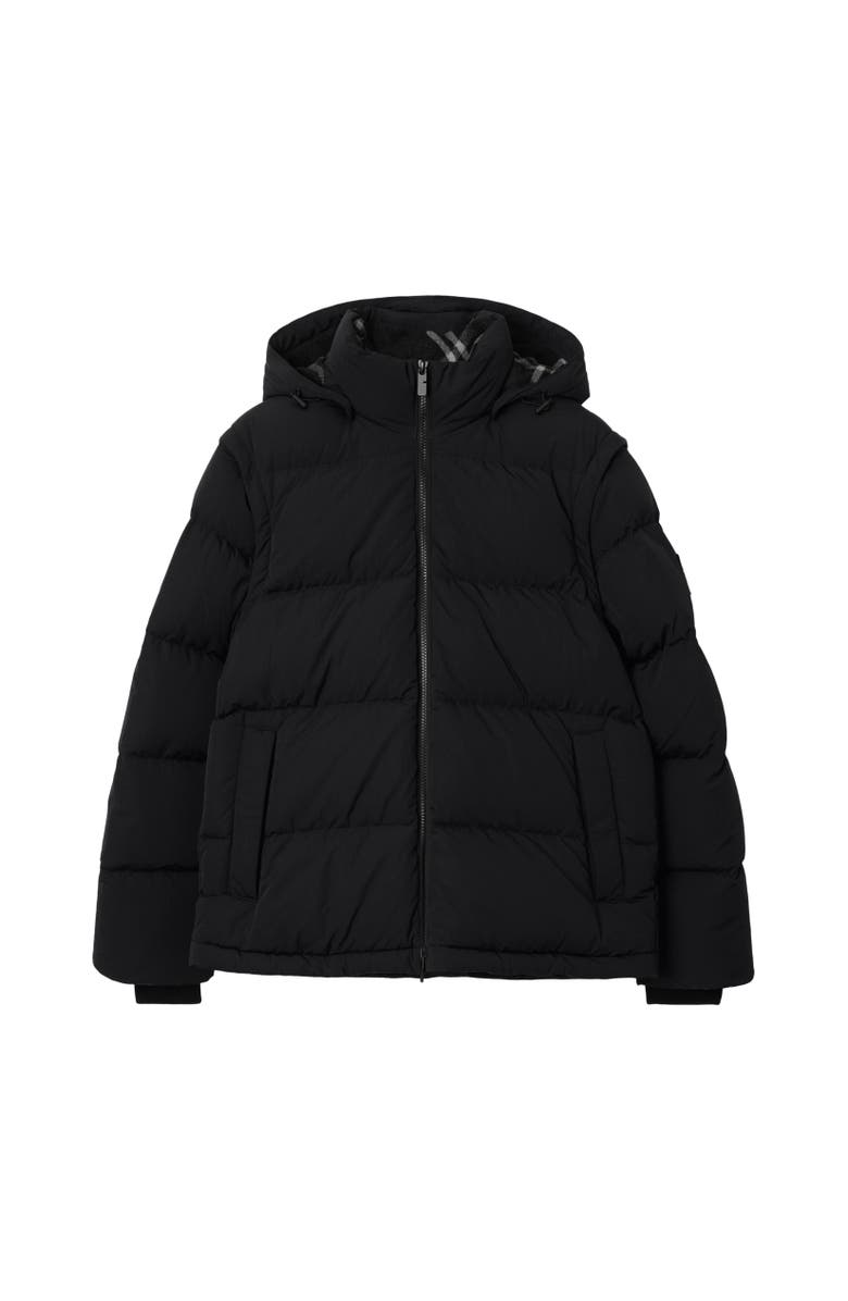 Burberry Detachable Sleeve Nylon Puffer Jacket, Alternate, color, 