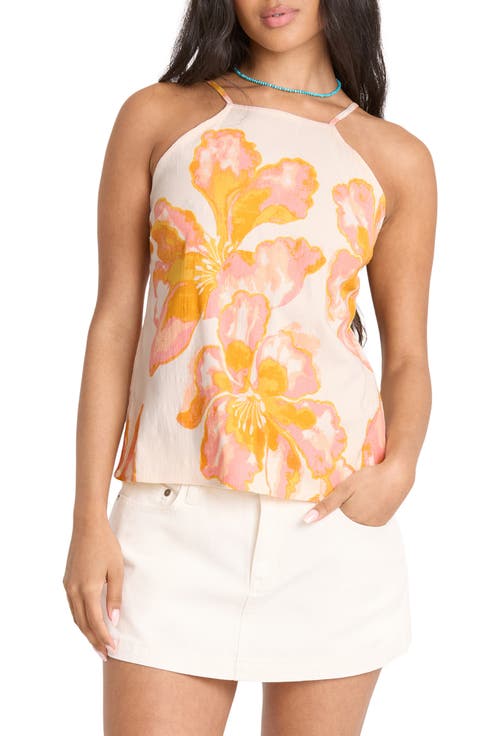 Floral Trippin Halter Tank