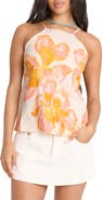 Billabong Floral Trippin Halter Tank