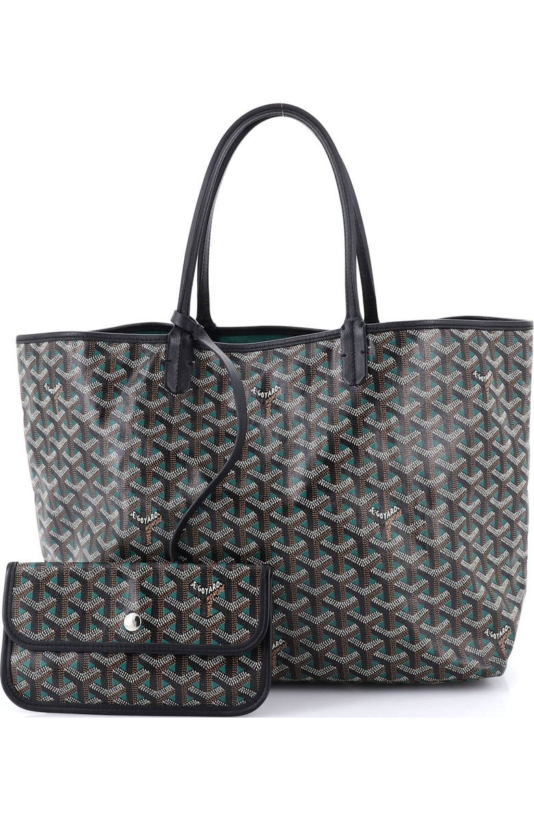 Pre-Owned Goyard Saint Louis Tote Claire Voie Coated Canvas PM, Alternate, color, Green