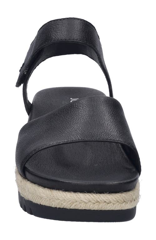 Josef Seibel Miranda Espadrille Wedge Sandal In Black