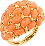 Kenneth Jay Lane Oval Cabochon Cocktail Ring
