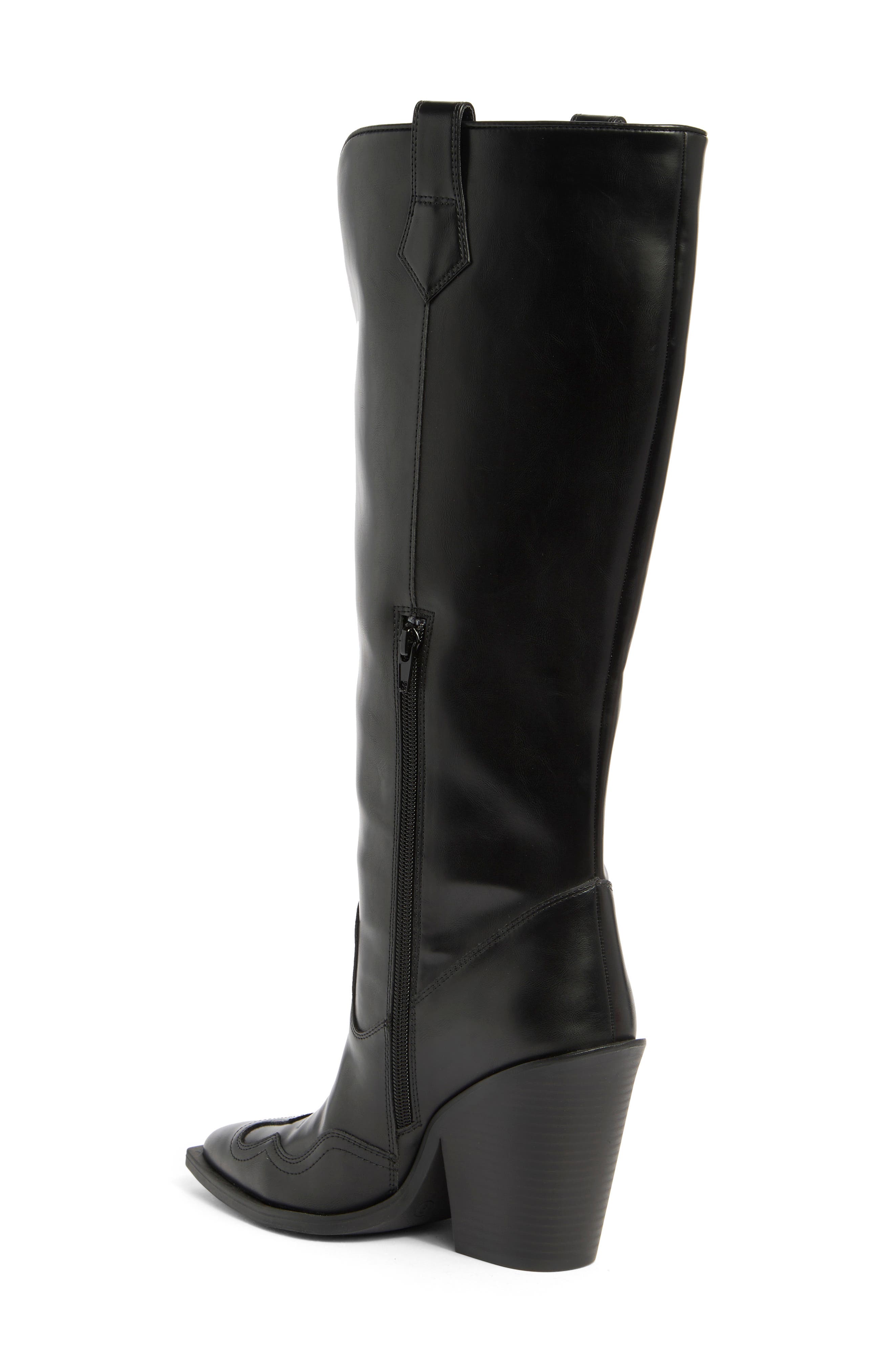 Abound Zahra Western Knee High Boot, Alternate, color, Black