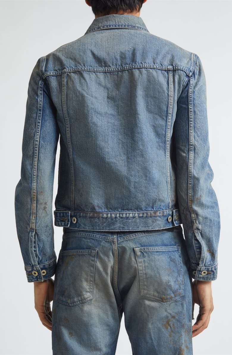 Rick Owens DRKSHDW Denim Trucker Jacket, Alternate, color, Vintage Wash